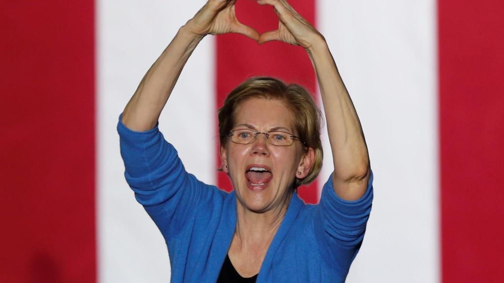 La aspirante demócrata Elizabeth Warren.