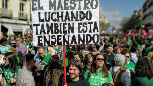 Manifestación por la educación en Andalucía.