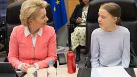 Greta Thunberg ha participado en la reunión de este miércoles de la Comisión de Ursula von der Leyen