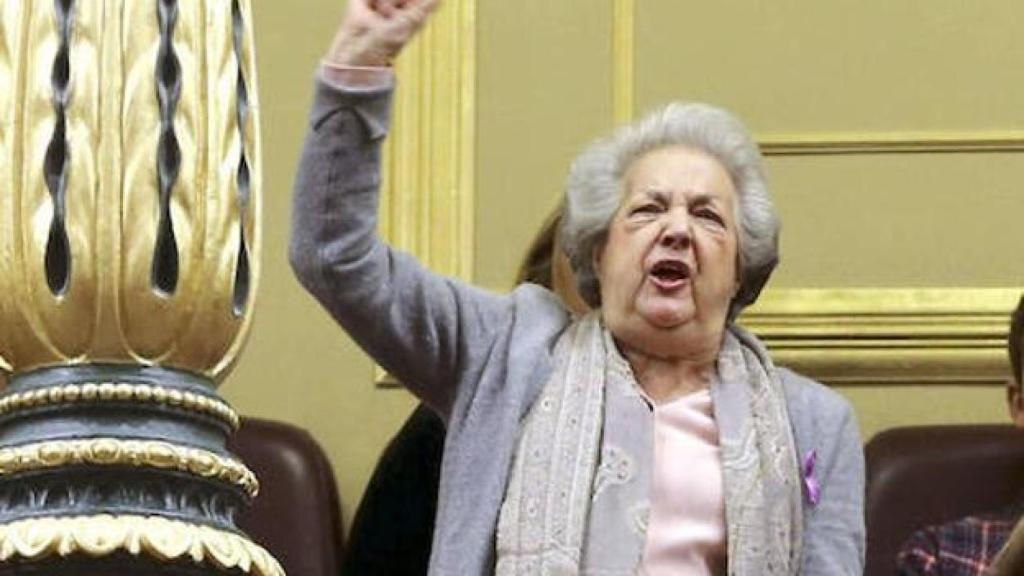 Ana María Pérez del Campo, en la tribuna del Congreso de los Diputados.
