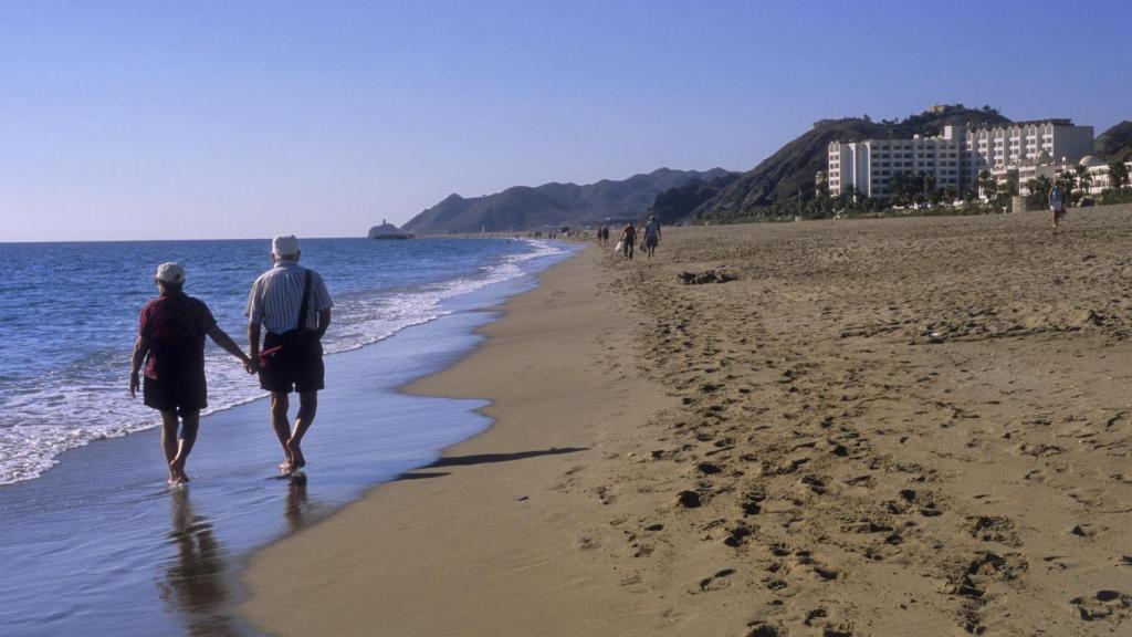 Una imagen de archivo de la playa de Las Ventanicas, en Mojacar, Almería.