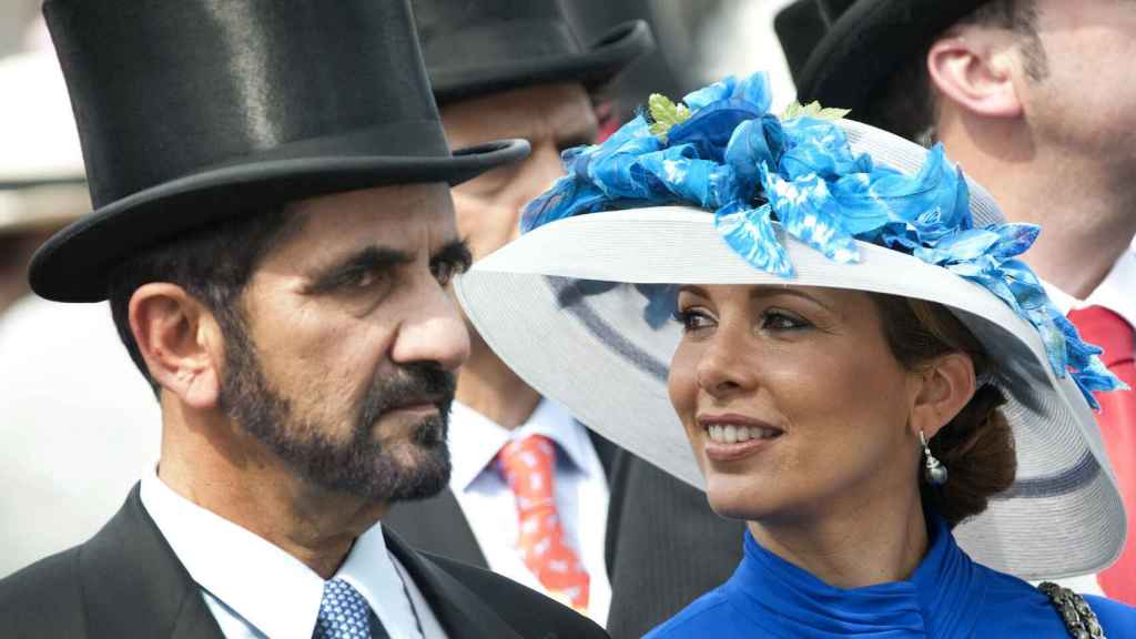 El emir de Dubái y la princesa Haya de Jordania.