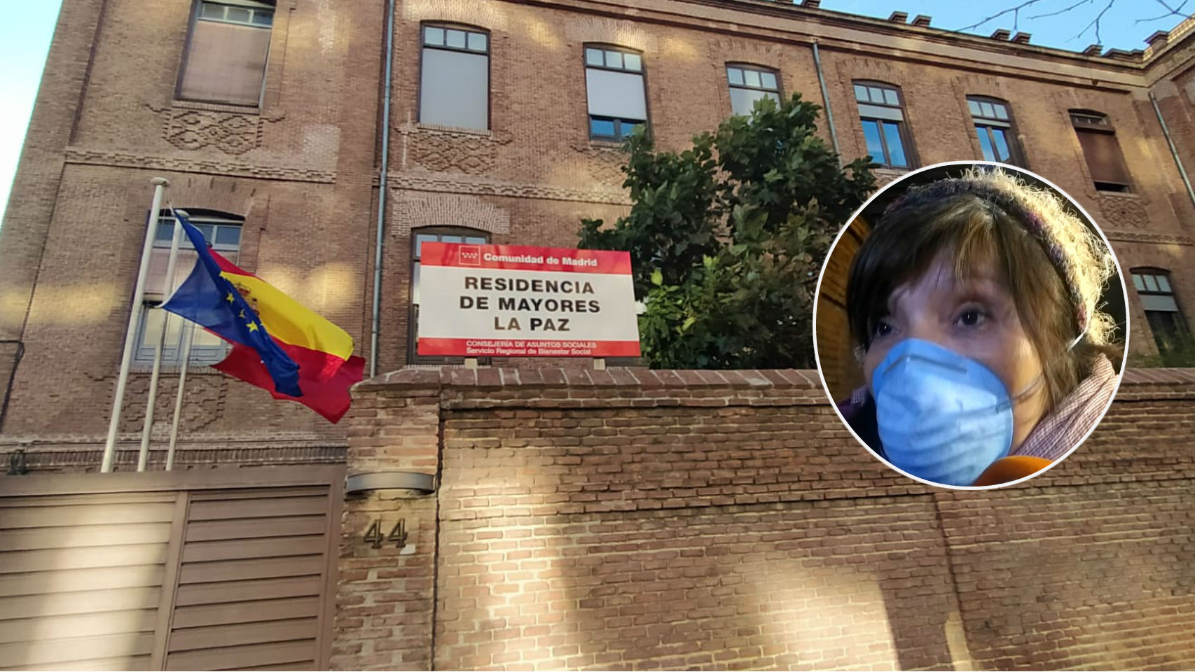 Carolina, hija de la anciana fallecida con coronavirus, y la Residencia de Mayores La Paz.