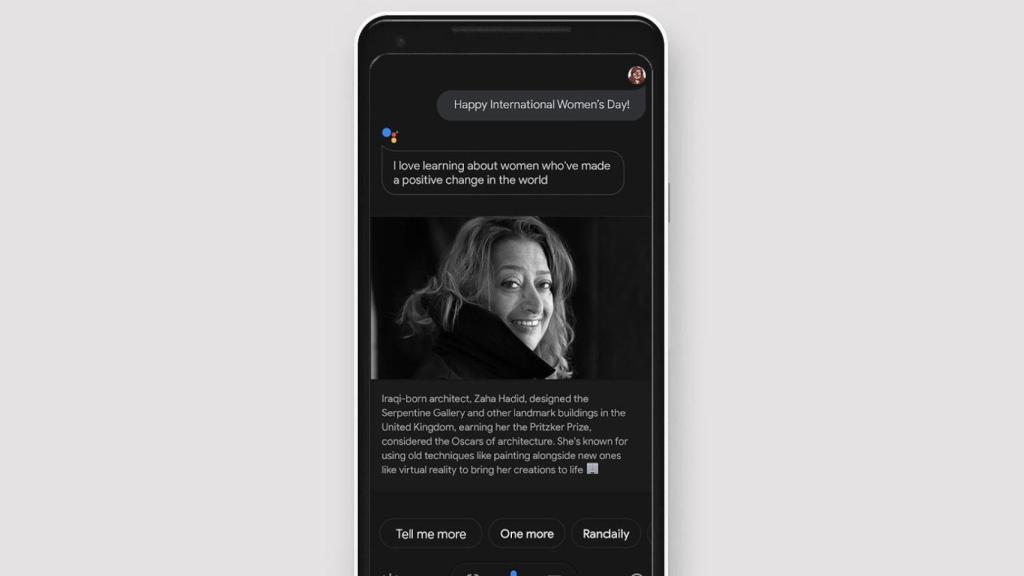 Comandos del Asistente de Google con motivo del 8M.
