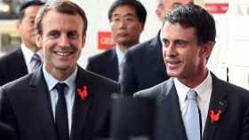 Emmanuel Macron y Manuel Valls.