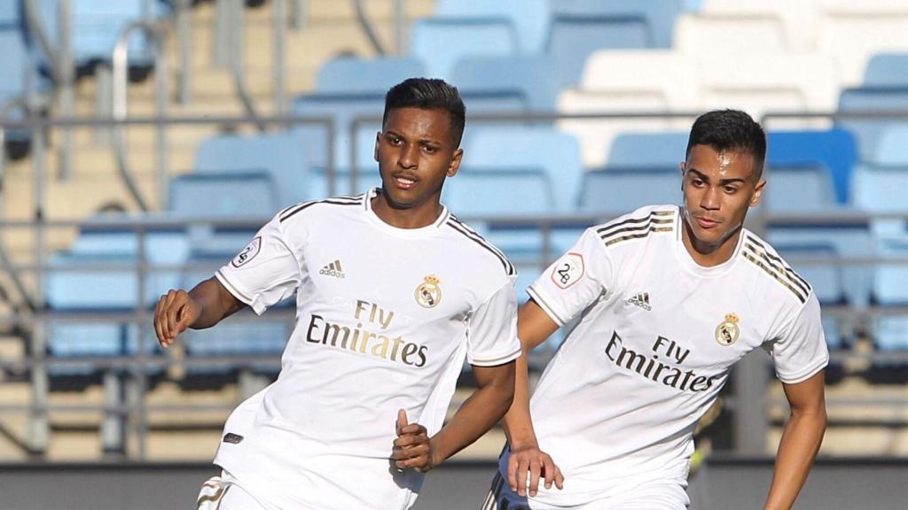 Rodrygo Goes y Reinier Jesús, con el Castilla.