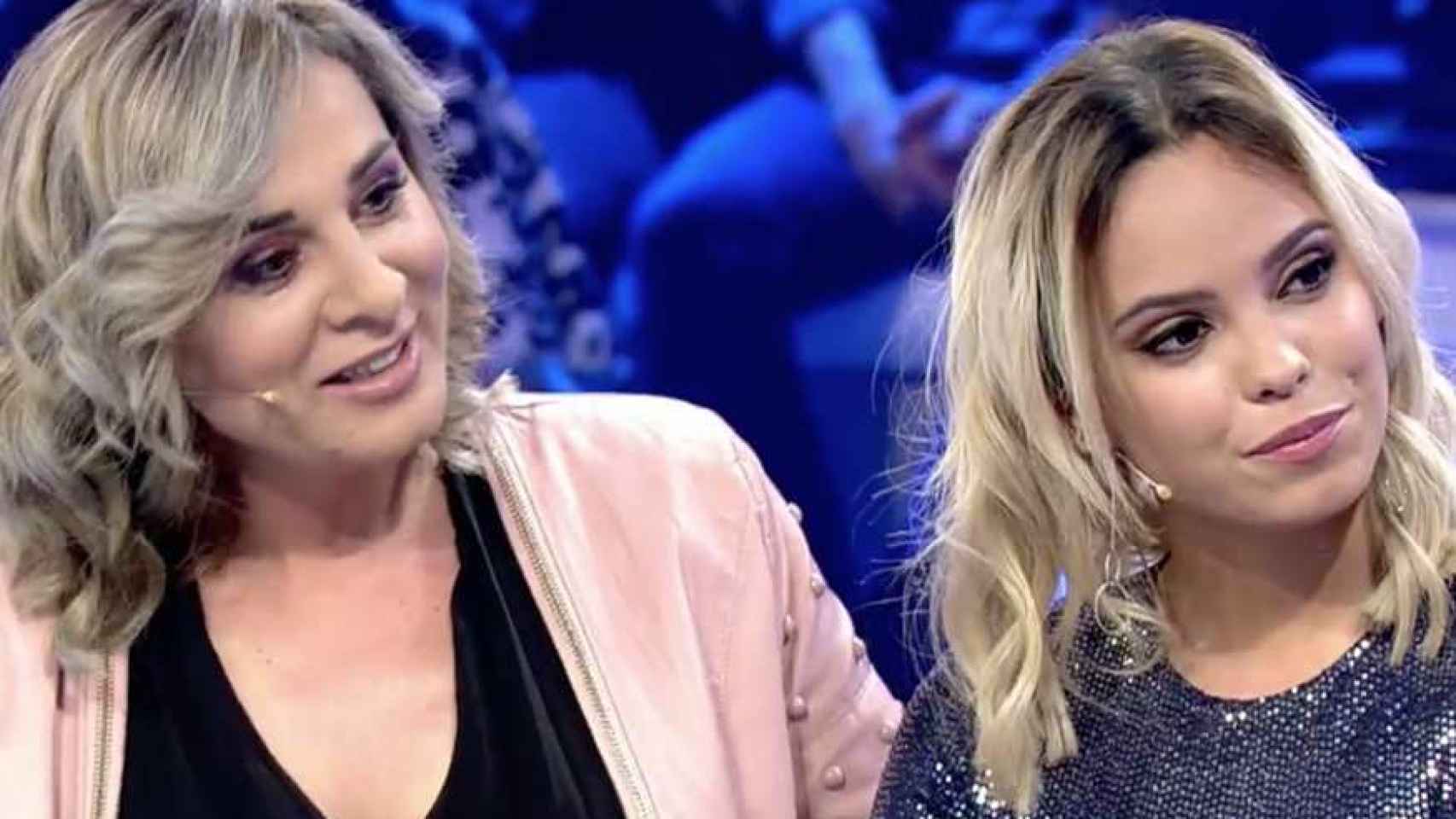 Ana María Aldón y Gloria Camila en Telecinco.