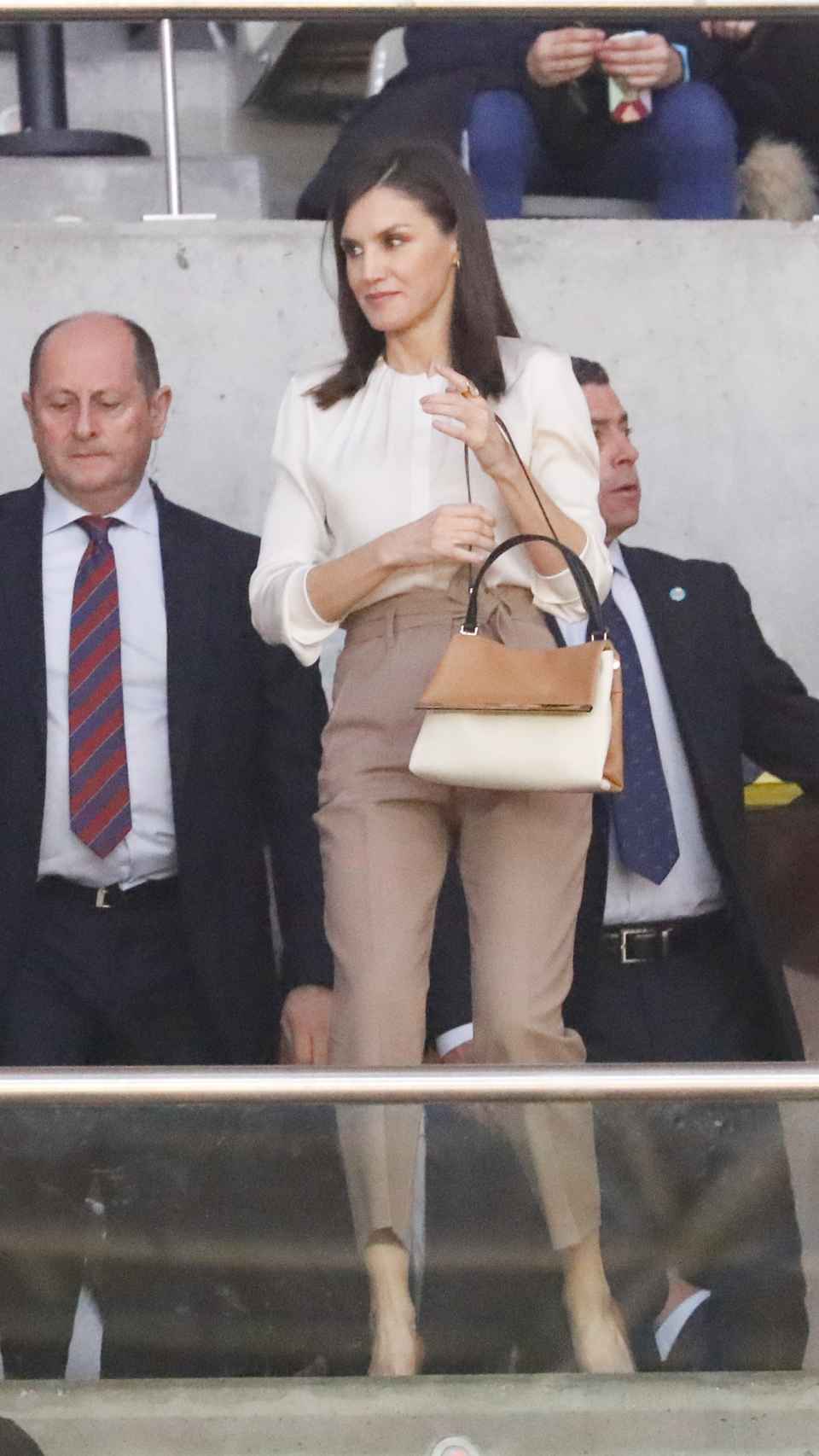La reina Letizia en el Pabellón Multiusos de Salamanca.