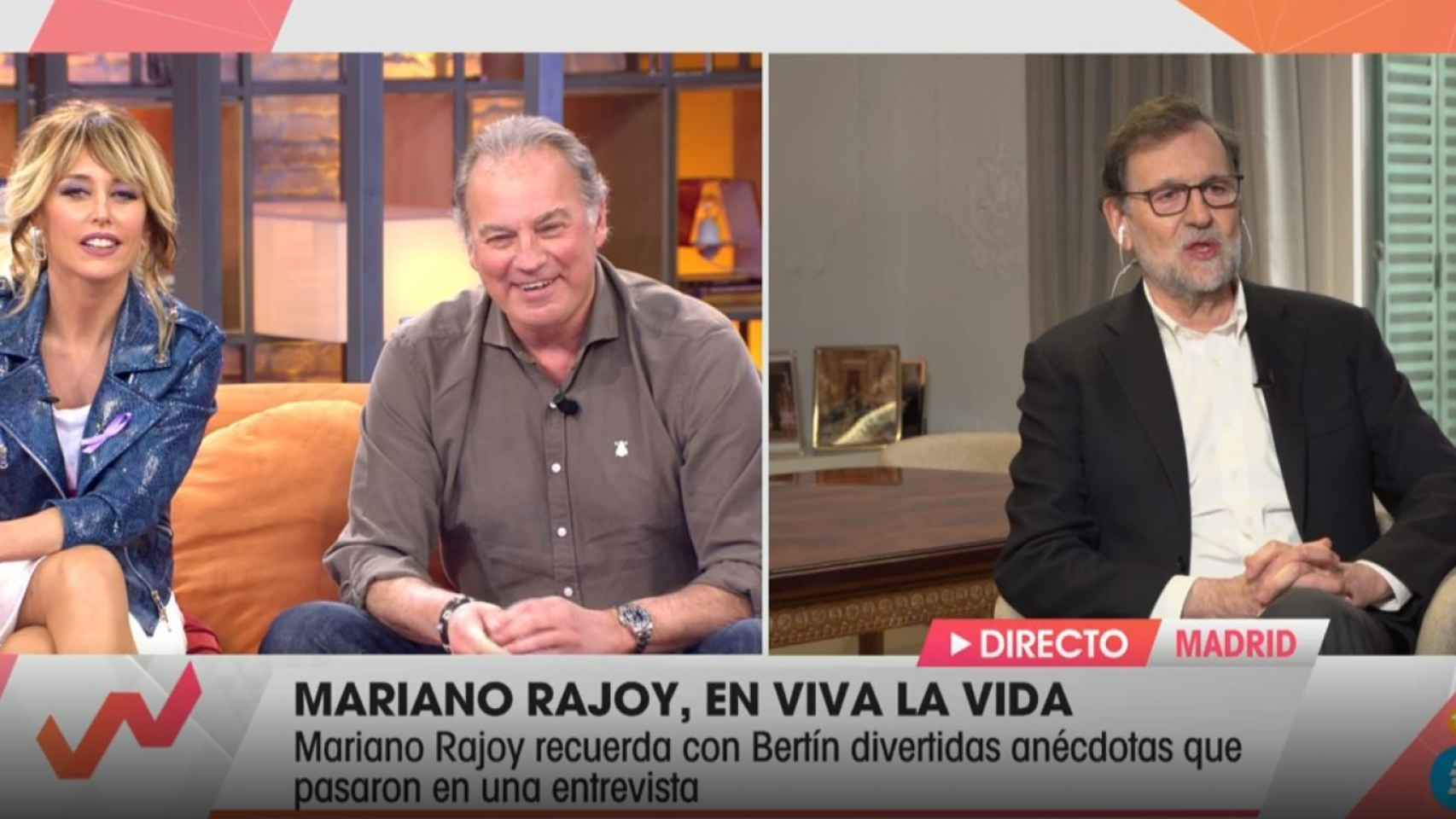 Mariano Rajoy en el programa 'Viva la vida'.