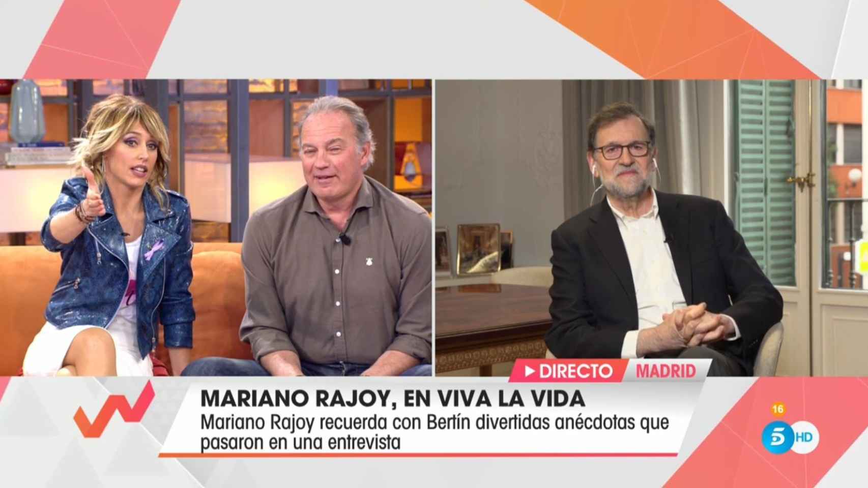 Rajoy confiesa que Bertín le dejó unos calcentines.