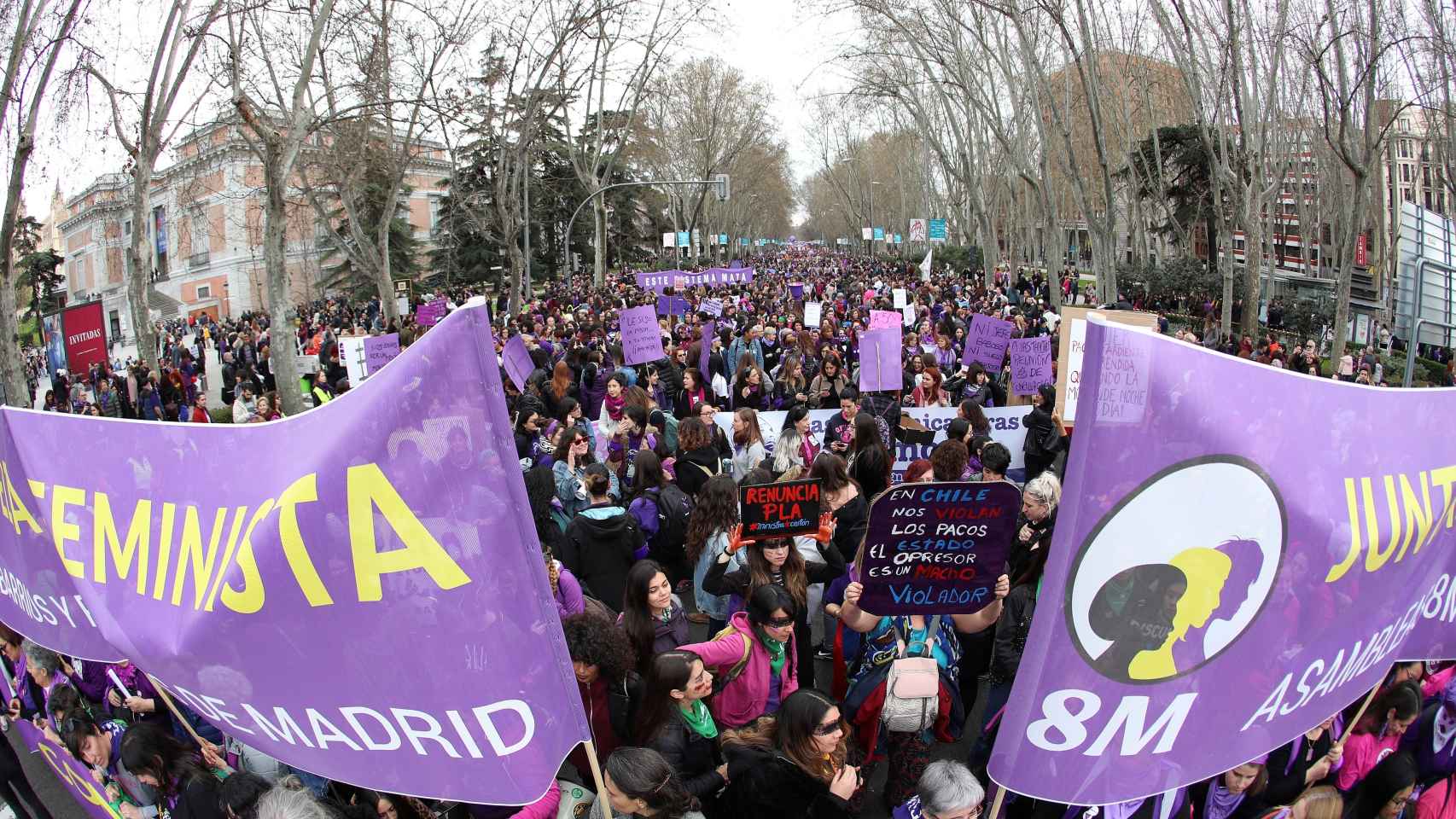 Manifestación en Madrid por el 8 de marzo.