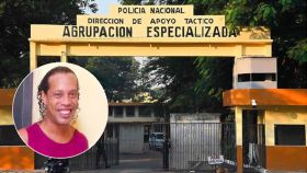 La primera foto de Ronaldinho preso en Paraguay