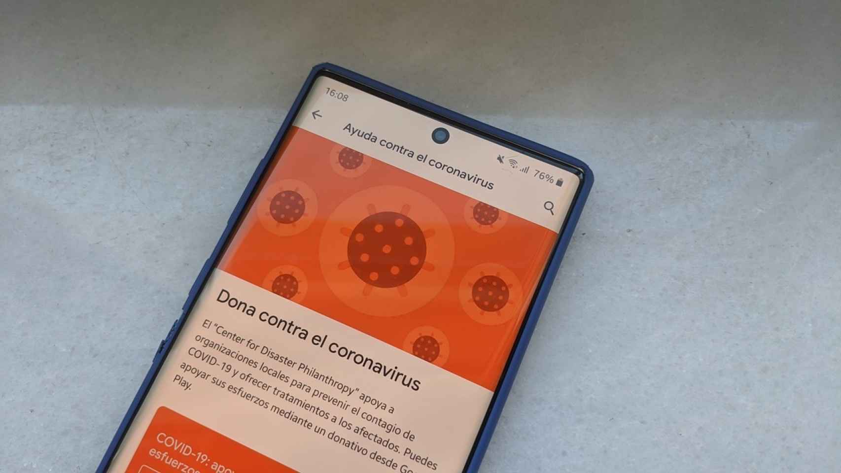 Donar dinero contra el coronavirus en Google Play es así de fácil