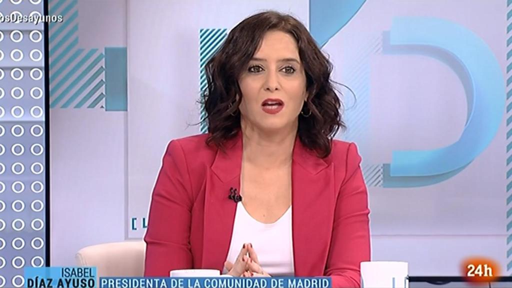Isabel Díaz Ayuso, presidenta de la Comunidad de Madrid, en 'Los Desayunos de TVE'.