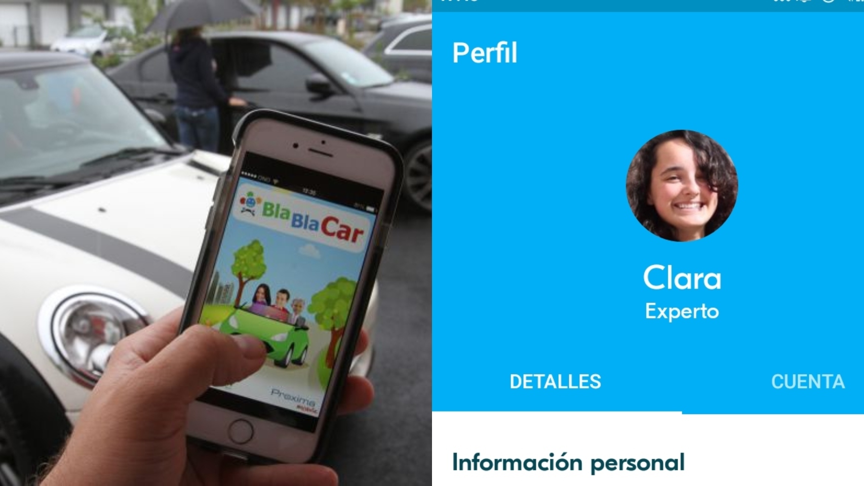 Clara tuvo dificultades para encontrar un BlaBlaCar Madrid-Santander.