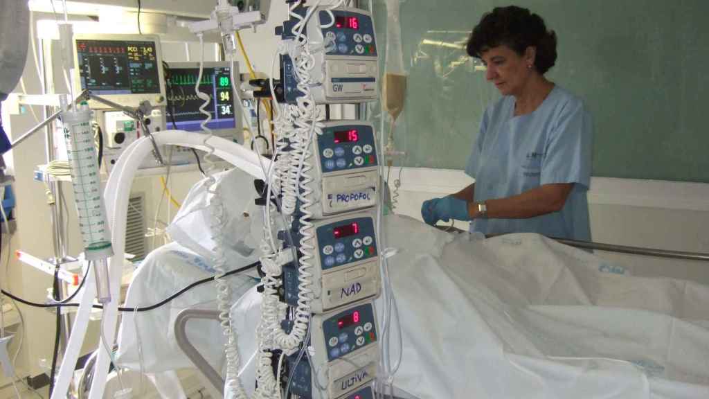 Una UCI del Hospital La Paz.