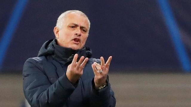 Jose Mourinho, durante el partido ante el RB Leipzig