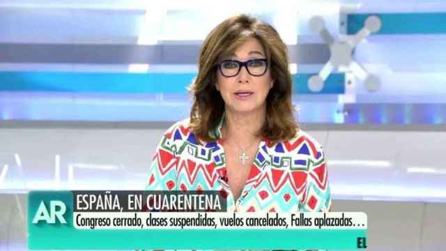 Ana Rosa en su programa de Telecinco
