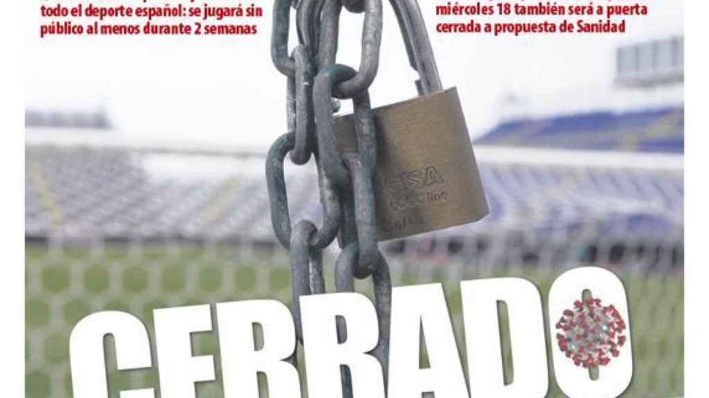 Portada Mundo Deportivo (11/03/20)