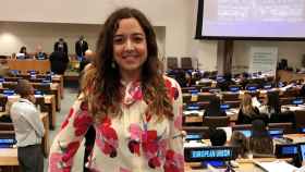 La española Marga Gual durante una reunión en la sede de la ONU en Nueva York.