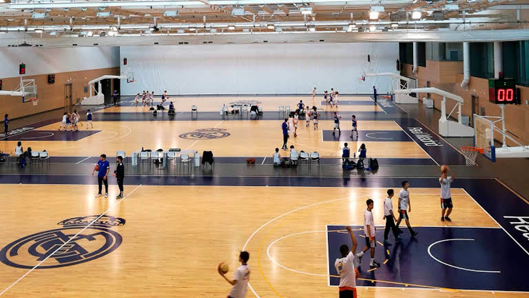 Pabellón de baloncesto de la Ciudad Real Madrid en Valdebebas
