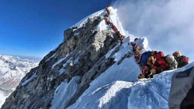 Turistas en el Everest