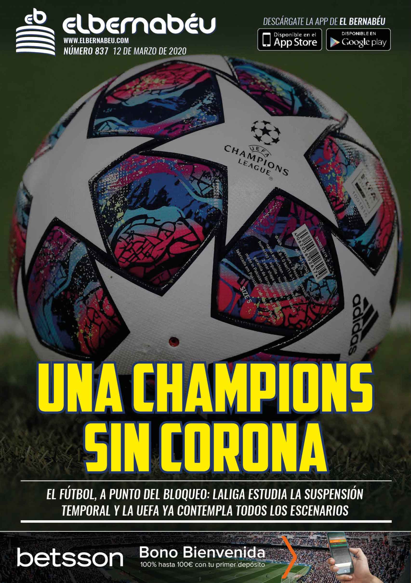 La portada de El Bernabéu (12/03/2020)