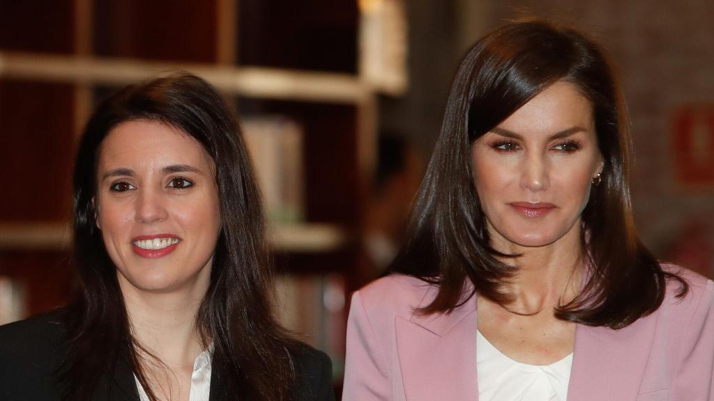 La Reina Letizia junto a Irene Montero el pasado 6 de marzo.