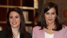 La Reina Letizia junto a Irene Montero el pasado 6 de marzo.