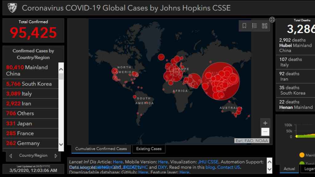 Aplicación falsa que se hace pasar por un mapa del coronavirus