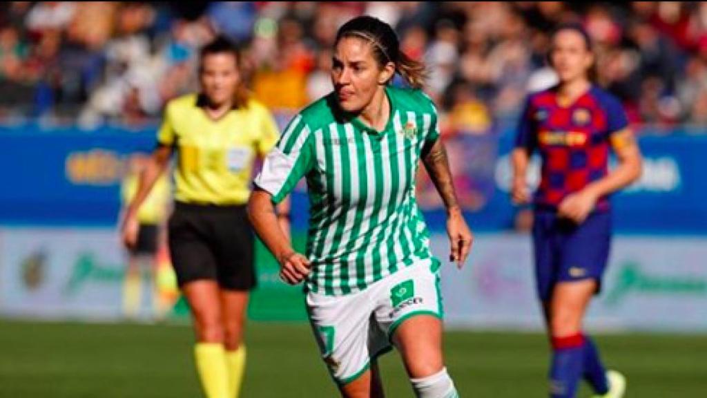 Ana Romero 'Willy, durante un partido con el Real Betis