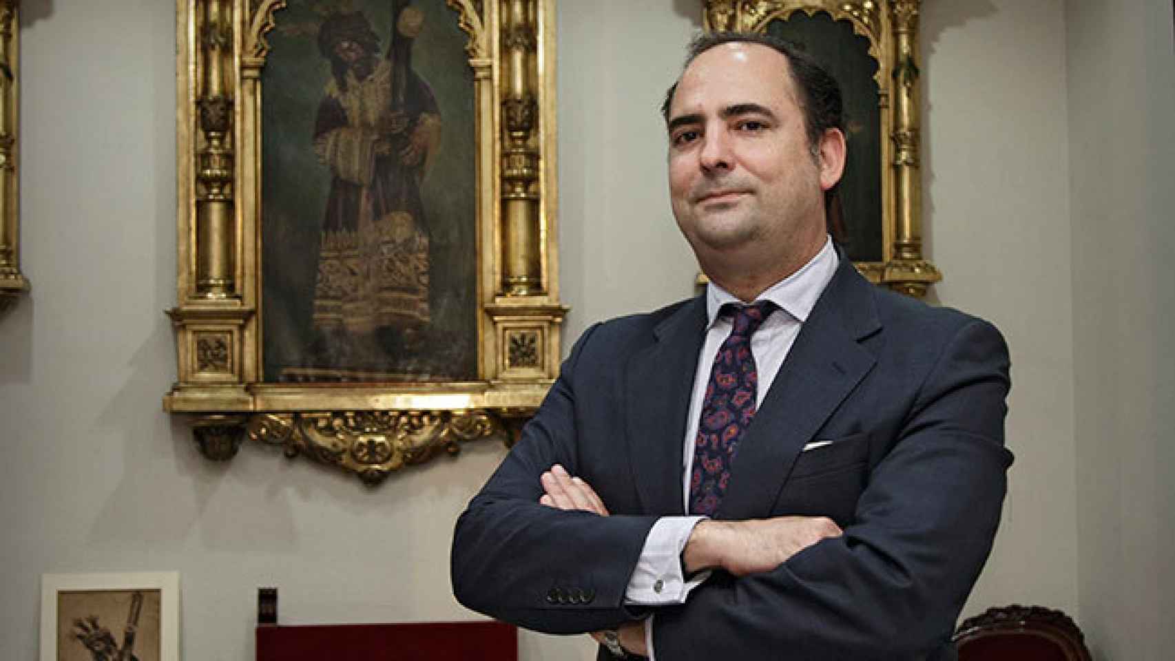 Félix Ríos, hermano mayor del Gran Poder.
