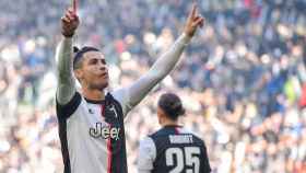 Cristiano Ronaldo celebrando un gol con la Juventus de Turín
