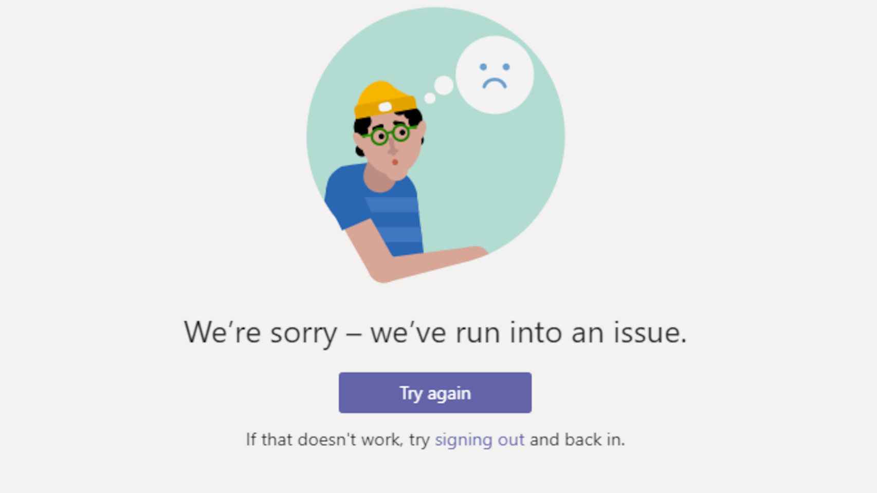 Error de Microsoft Teams