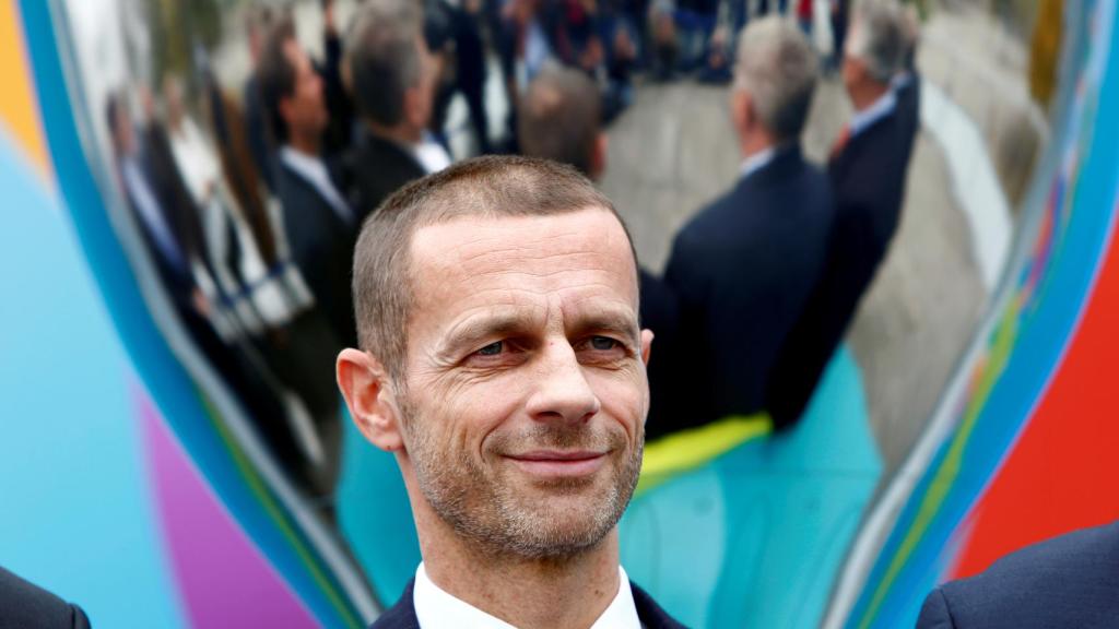 Alexander Ceferin, durante un acto de la Eurocopa