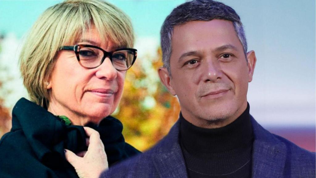Rosa Lagarrigue junto a Alejandro Sanz en un montaje de JALEOS.
