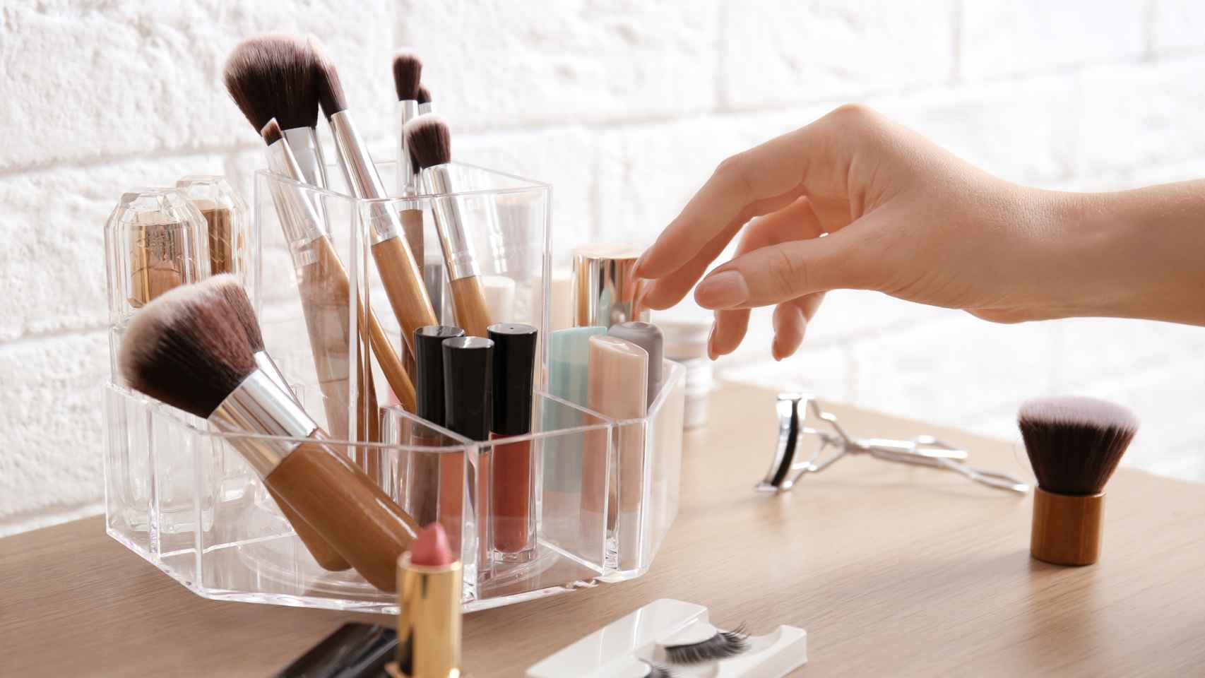 Transparente Organizador Ideal para Maquillaje y Joyas