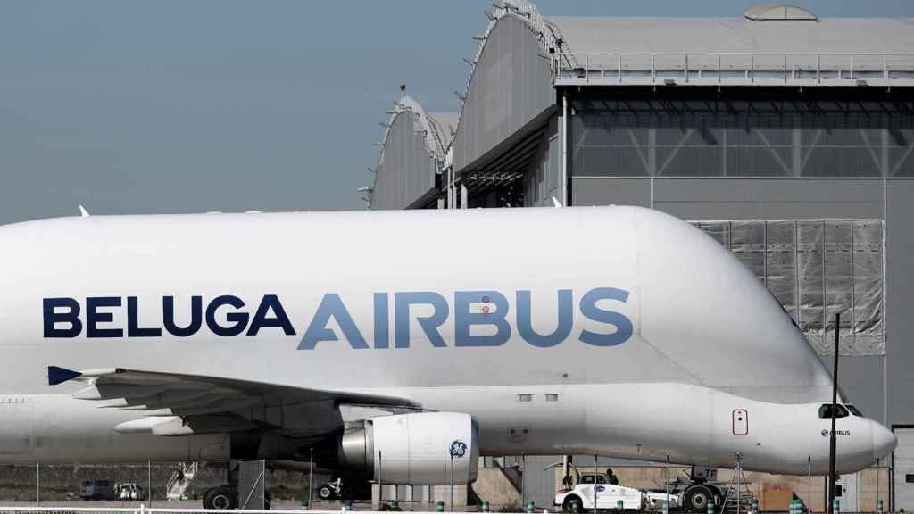 Avión beluga de Airbus.