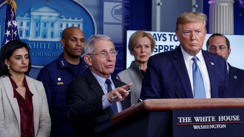 Trump, durante una rueda de prensa en la Casa Blanca