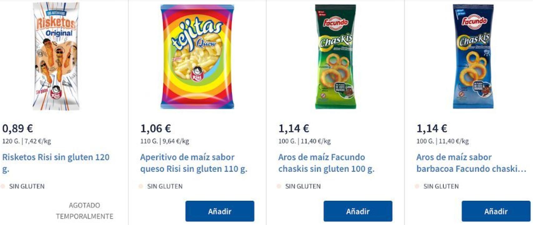 Risketos, agotados.