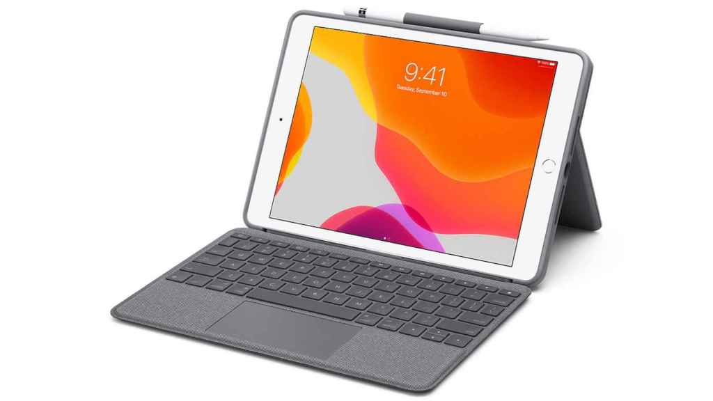 Funda con teclado y trackpad de Logitech para el iPad