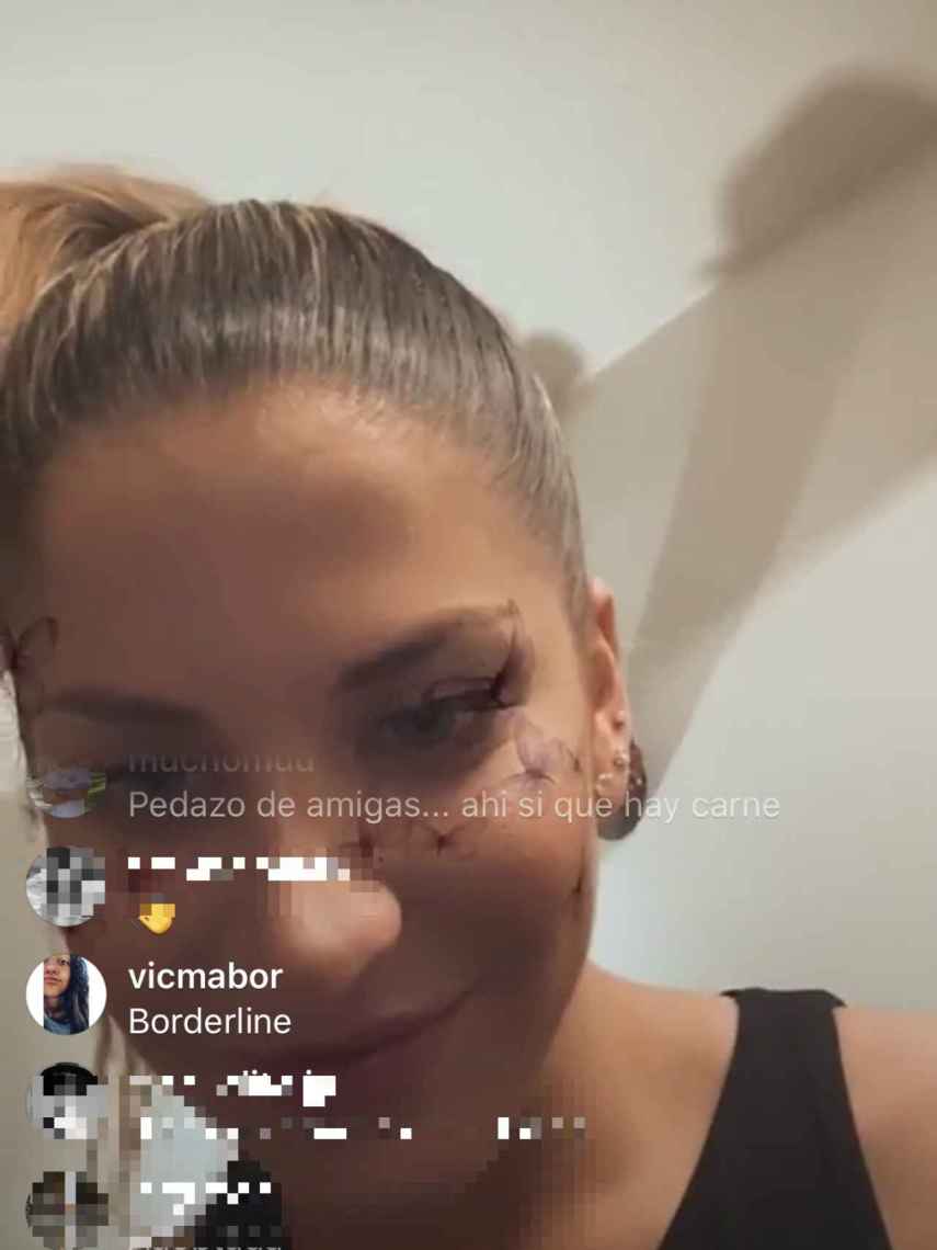 Mar Torres-Fontes en su directo de Instagram con Victoria Federica.