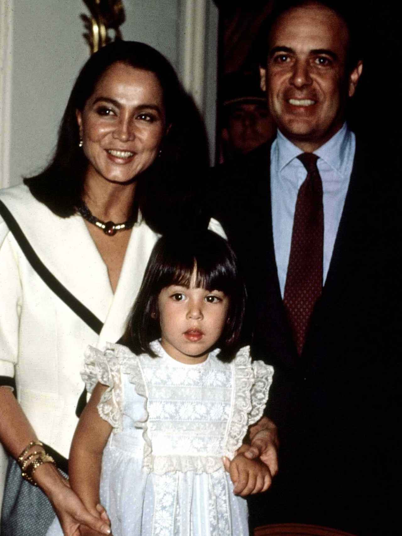 Isabel Preysler, Carlos Falcó y su hija Tamara Falcó Preysler.