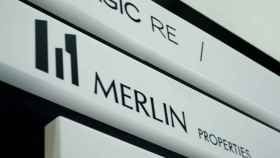 Un rótulo en las oficinas de Merlin Properties.