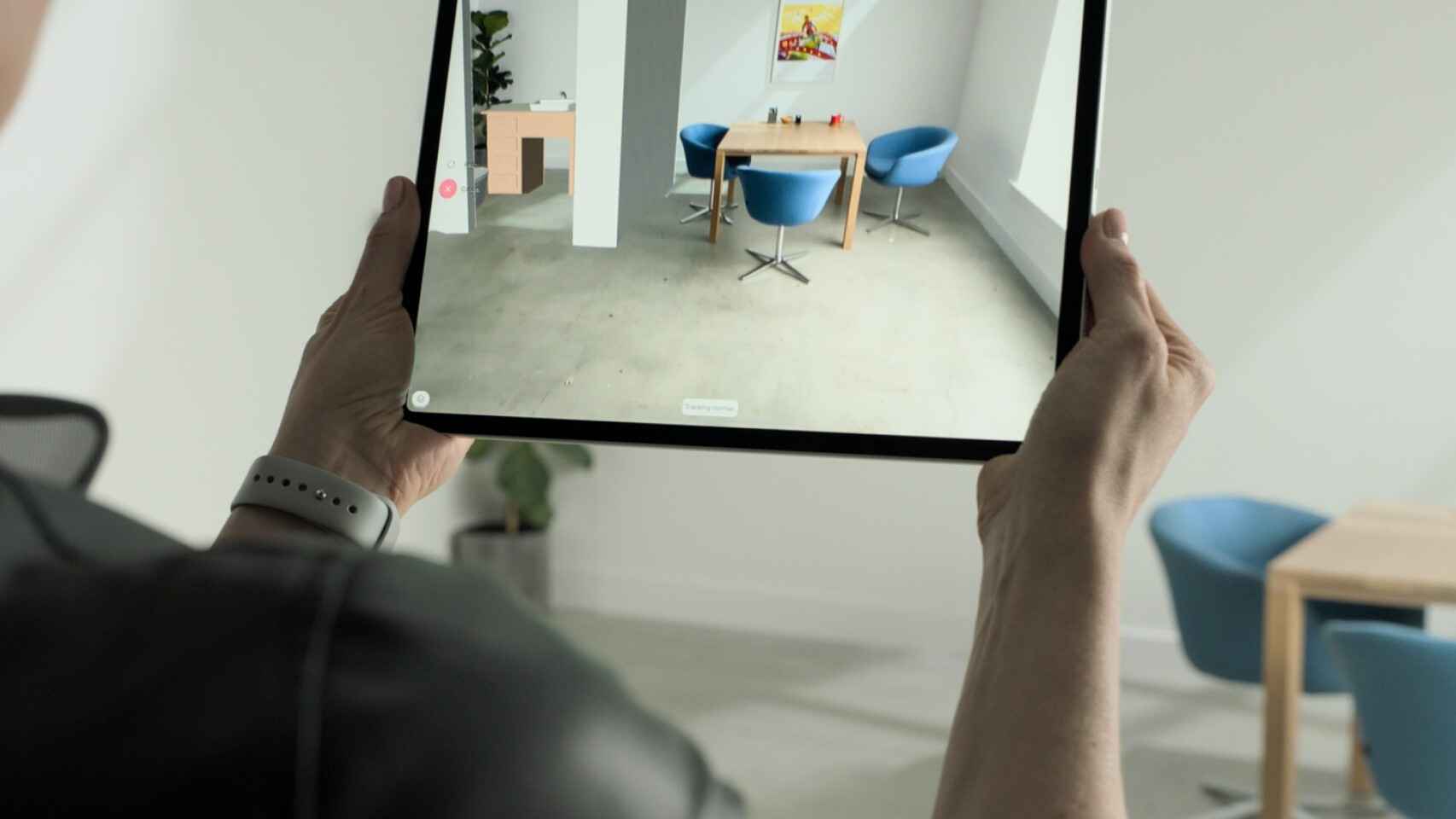 Realidad aumentada usando LiDAR en el iPad Pro