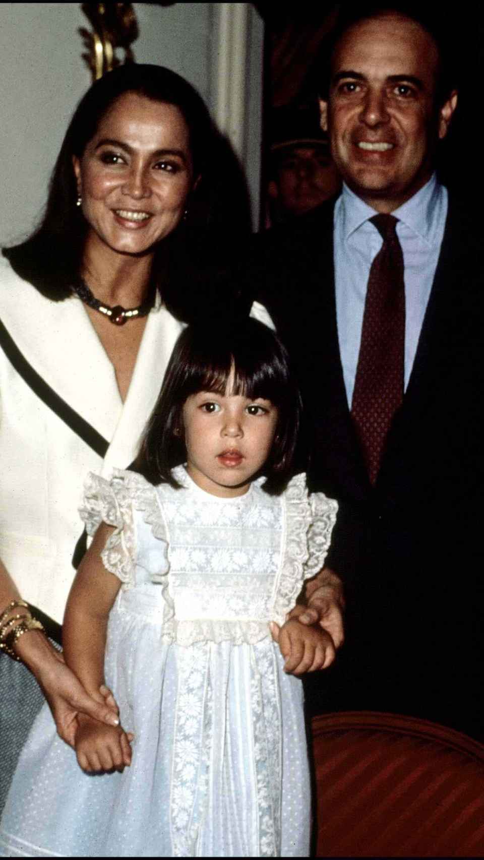 Preysler, Carlos y Tamara en 1980.