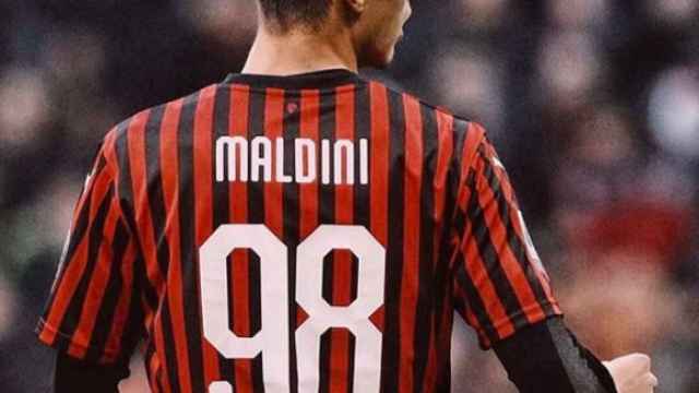 Daniel Maldini, hijo de Paolo Maldini, histórico capitán del AC Milan.