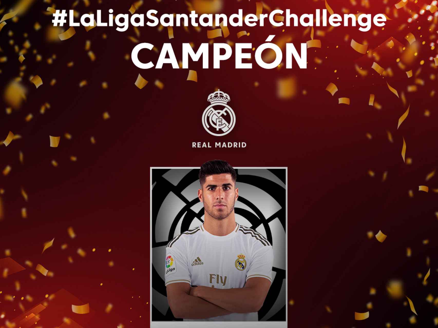 Marco Asensio y el Real Madrid, campeones de LaLiga Santander Challenge de Ibai Llanos