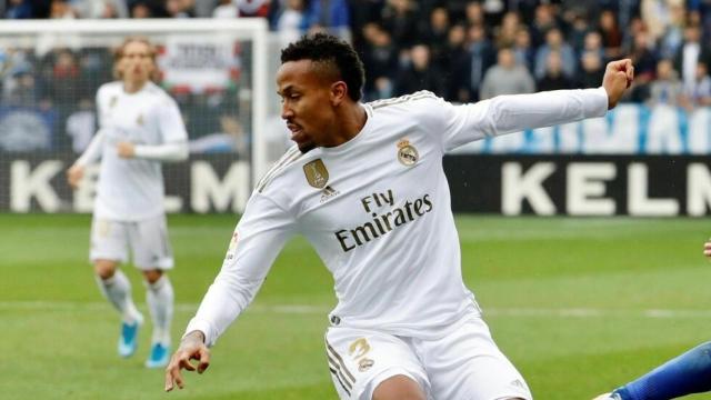 Eder Militao, durante un partido de esta temporada con el Real Madrid