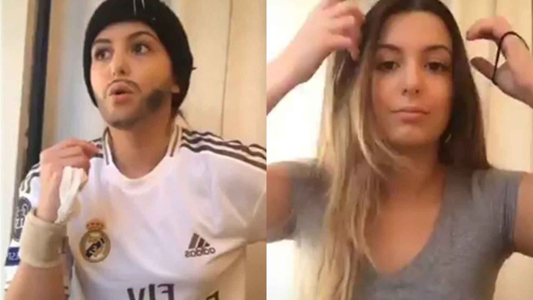 Jenna, la aficionada del Real Madrid y de Karim Benzema durante su transformación